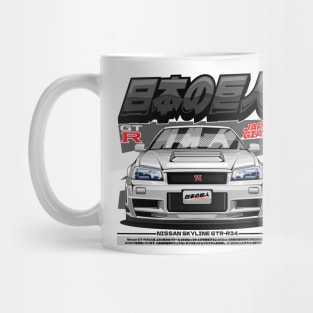 NISSAN SKYLINE GTR-R34(FRONT-WHITE) Mug